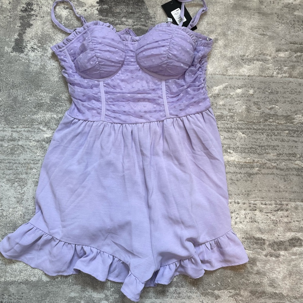 Fashion Nova Lavender Romper